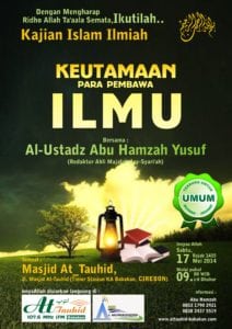 Read more about the article Kajian Islam ILmiyyah “Keutamaan Para Pembawa Ilmu” 04/05/2014