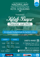 Hadirilah daurah 2 hari “Pembahasan Kitab Buyu’ (Seputar Jual Beli)”