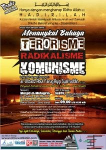 Read more about the article Hadirilah dauroh “Menangkal Bahaya Terorisme – Radikalisme – Komunisme” 20/02/2016