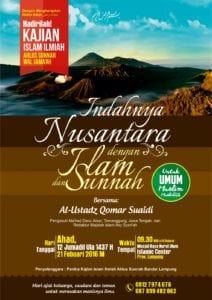 Read more about the article Hadirilah Dauroh ‘INdahnya nusantara dengan islam dan sunnah” 21/02/2016″